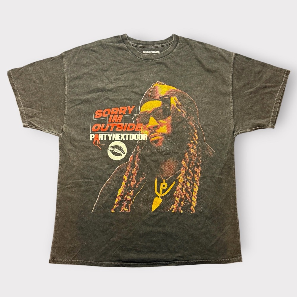 PARTYNEXTDOOR Sorry Im Outside Tour Graphic T-Shirt Black 1X‎ PND25FNTS04